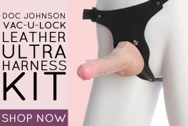 Doc Johnson Vac-U-Lock Leather Ultra Harness Kit